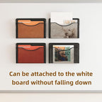 MINDEPOT Magnetic Wall File Organizer, Hanging Wall Mounted File Folder Binder - Image 6