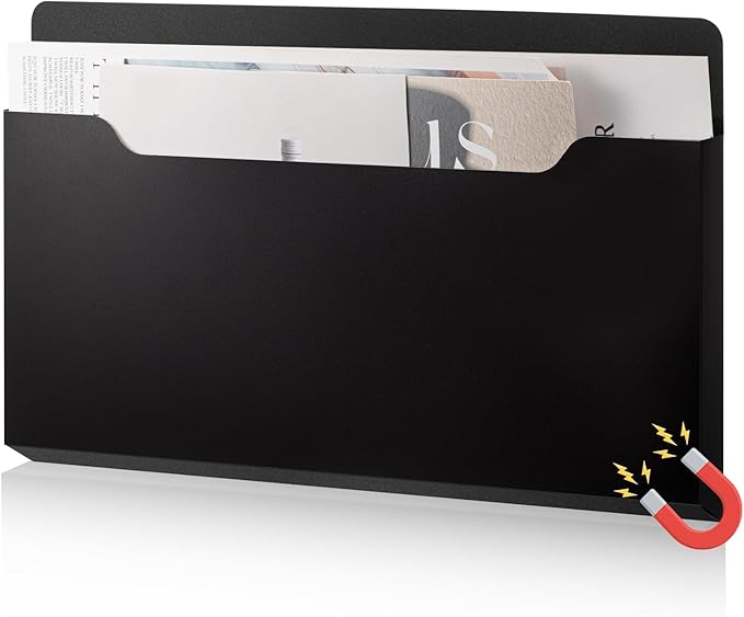Feifeiya Magnetic Pocket File Holder Large File Folder Organizer Paper Mail by Feifeiya