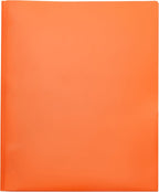 Amazon Basics Heavy Duty Plastic Folders with 2 Pockets for Documents, Letter Size Paper, School Supplies Organization, Assorted Colors, Pack of 24