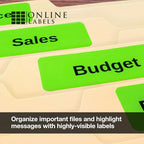 Neon Green Address Labels - Image 6