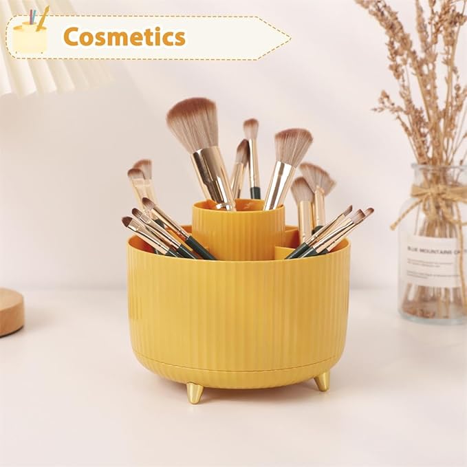 SKYDUE 360 Degree Rotating Desk Organizer, Dual-Purpose Pencil Pen Holder - Image 4