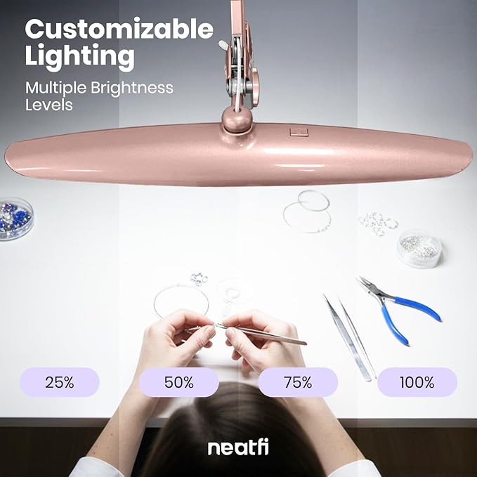Neatfi XL 2, 200 Lumens LED Task Lamp, 24W Super Bright Desk Lamp, 4 Level - Image 8