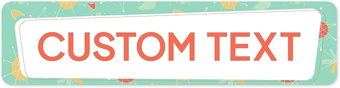 Custom Sign, Custom Street Sign, 11 Font Colors, 13 Font Styles, 4 Hole Options by MySignCenter