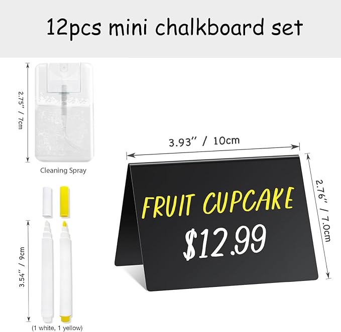PigPotParty 4"x3" Mini Chalkboard Signs - Image 2