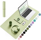 YSAGi Non-Slip Leather Desk Pad, Waterproof Laptop Computer Desk Keyboard Mat by YSAGi