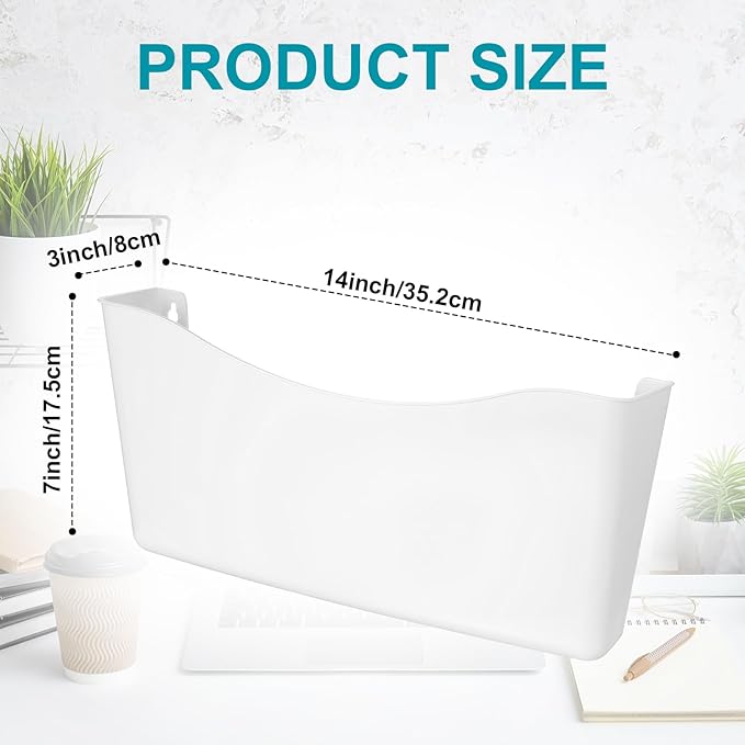 Colarr 6 Pack Expandable Pocket Wall File Holder Plastic Hanging Wall Organizer - Image 2