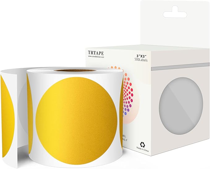 3 Inch Round Color Coding Labels by Unknown