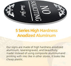 no soliciting sign for front door 4x5 inch No Soliciting Sign for Home Aluminum - Image 4