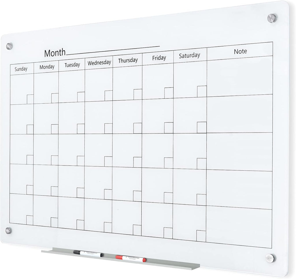 J&J worldwide Magnetic Whiteboard Calendar,