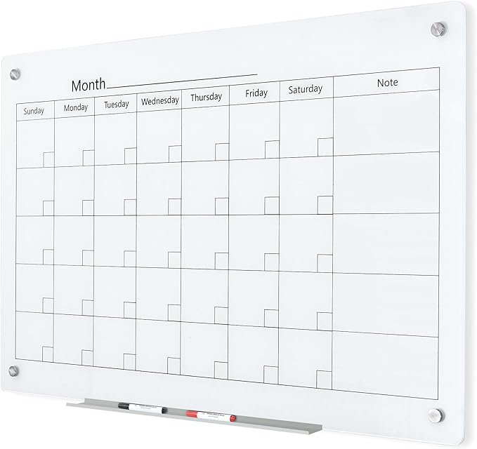J&J worldwide Magnetic Whiteboard Calendar, by JJworldwide