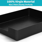 AZFUNN Letter-Size Tray Desk Letter Tray Paper Tray, Sturdy Heavy-Duty Plastic - Image 5