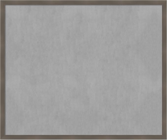 Amanti Art Grey Framed Magnetic Board 42x50 Oversize Vision Board by AmantiArt