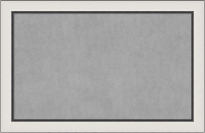 Amanti Art Silver Framed Magnetic Board 30x46 Large Vision Board by AmantiArt