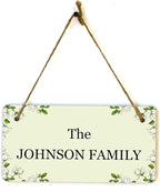 Signs ByLITA Magnolia White Personalized Hanging Wall or Door Sign | Custom - Image 9