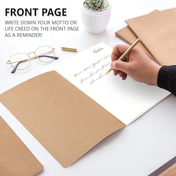 feela 30 Pack Kraft Notebooks, A5 60 Lined Pages Notebooks and Journals - Image 5