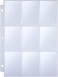 36 Pack 9 Pocket Page Protector, Holds 324 Cards, Trading Card Sleeves Page by Tamaki