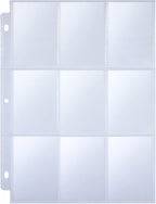 36 Pack 9 Pocket Page Protector, Holds 324 Cards, Trading Card Sleeves Page by Tamaki