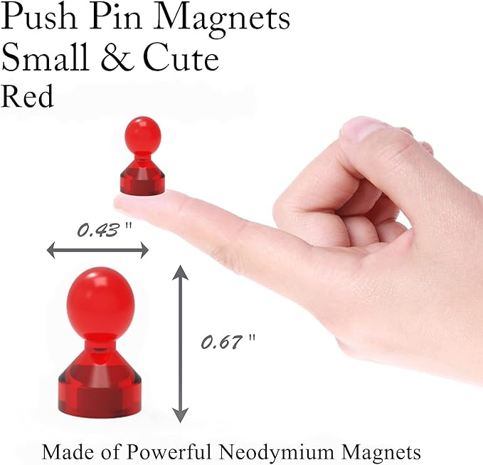 MHDMAG Magnetic Push Pins Powerful Push Pin Magnets - Image 2