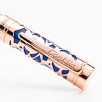 Conklin Endura Deco Crest Fountain Pen in Blue, Medium Nib, Premium Writing - Image 14