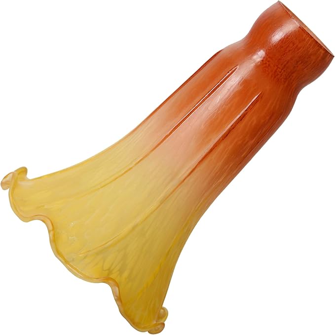Bieye LS25 Lily Flower Blown Glass Lampshade by Bieye