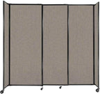 Versare Straightwall Sliding Portable Wall Partition | Freestanding Office by VERSARE