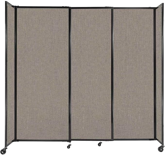 Versare Straightwall Sliding Portable Wall Partition | Freestanding Office by VERSARE