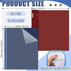 Teling 48 Pcs Clear Front Report Covers - Image 2