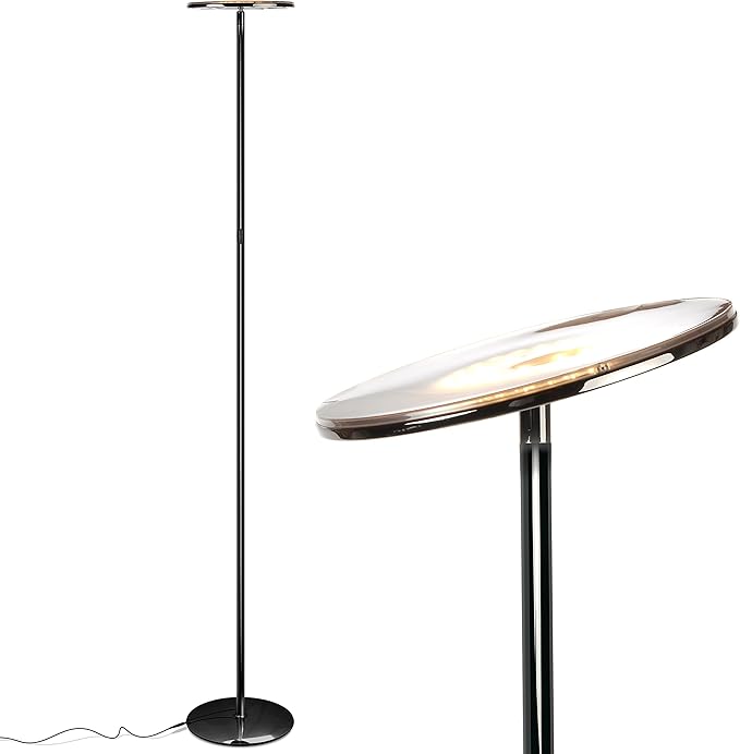 Brightech Sky LED Floor lamp, Torchiere Super Bright Floor Lamp by Brightech