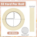 Fainne Masking Tape Bulk General Purpose Masking Painting Tape 55 Yards - Image 2