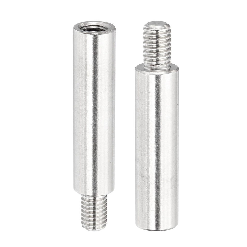 PATIKIL 2 Pcs M8x60+12mm Album Scrapbook Extension Posts Extension Screw, 2Pcs Stainless Steel Extension Post for Binding Extending Refillable Scrapbook Photo Album Craft DIY