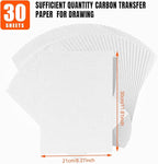 PSLER 30PCS White Carbon Transfer Paper - Image 2
