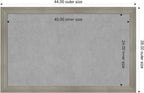 Amanti Art Grey Framed Magnetic Board 28x44 Large Vision Board - Image 2