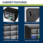 Akro-Mils 16-Drawer Plastic Drawer Storage Cabinet - Image 3