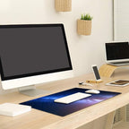 QIYI Desk Pad, Galaxy PU Leather Desk Blotter Protector, Waterproof Computer - Image 4