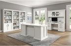 Modern Wood Hutch With Doors Storage Hutch Fully Assembled White