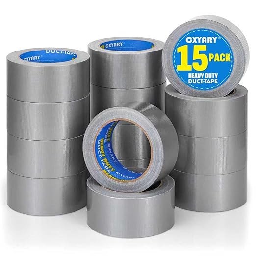 CXYARY Duct Tape 2 Inch x 450 Yard-15 Roll, Heavy Duty Gray Waterproof Tape by CXYARY