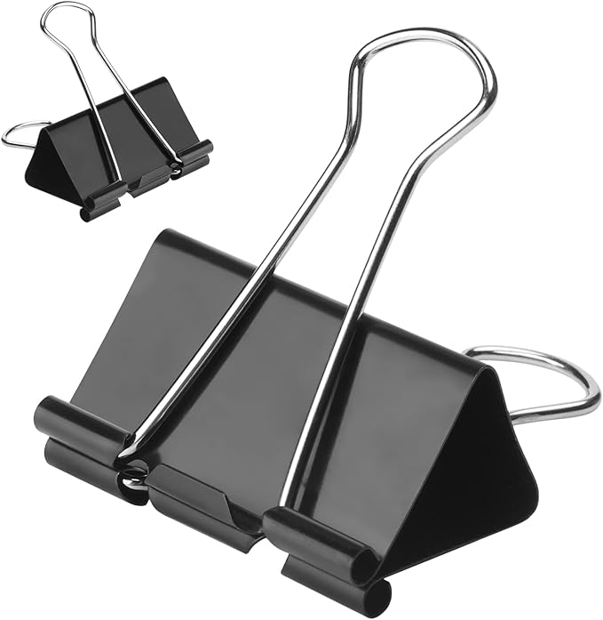48 Pack Extra Large Binder Clips 2 Inch Paper Clip Large Binding Clip, Jumbo by Baxrou