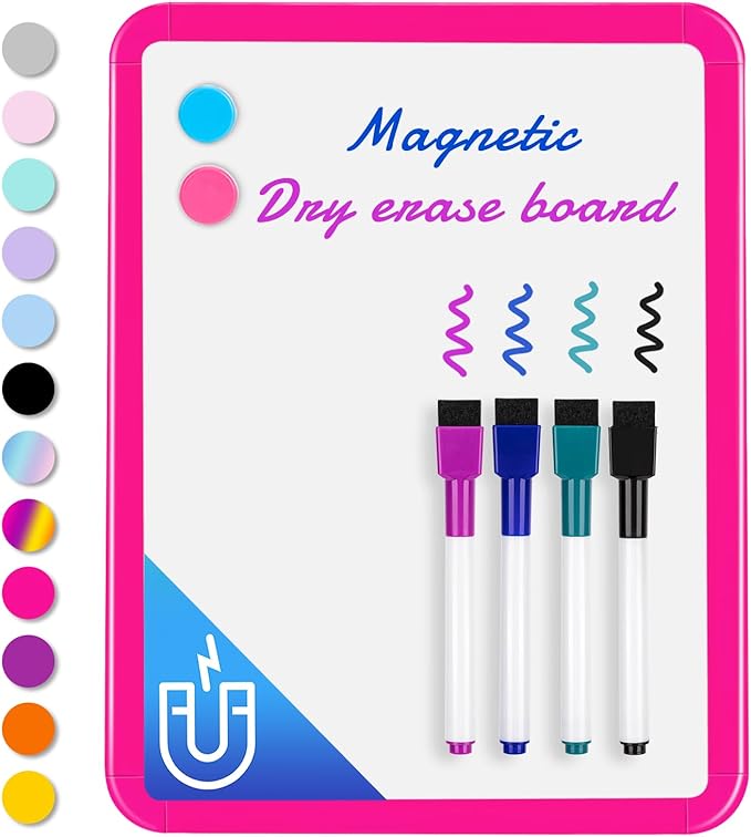 VUSIGN Small White Board Dry Erase, 8.5'' x 11'' Magnetic Dry Erase Board by VUSIGN