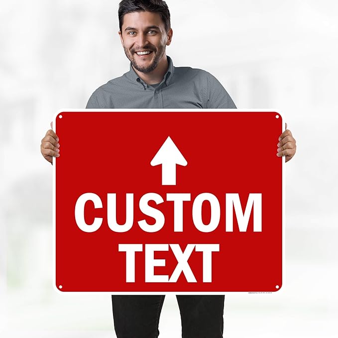 Custom Arrow, Custom Directional Sign, Up Arrow, 24x30 Inches, 55 mil thick - Image 2