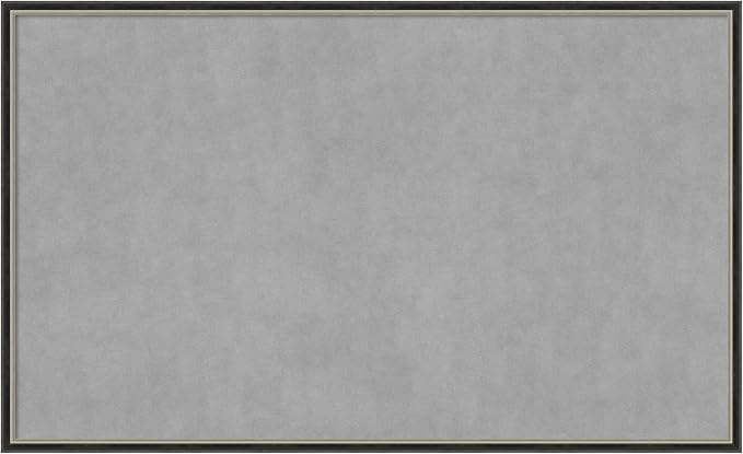 Amanti Art Black Framed Magnetic Board 25x41 Large Vision Board by AmantiArt