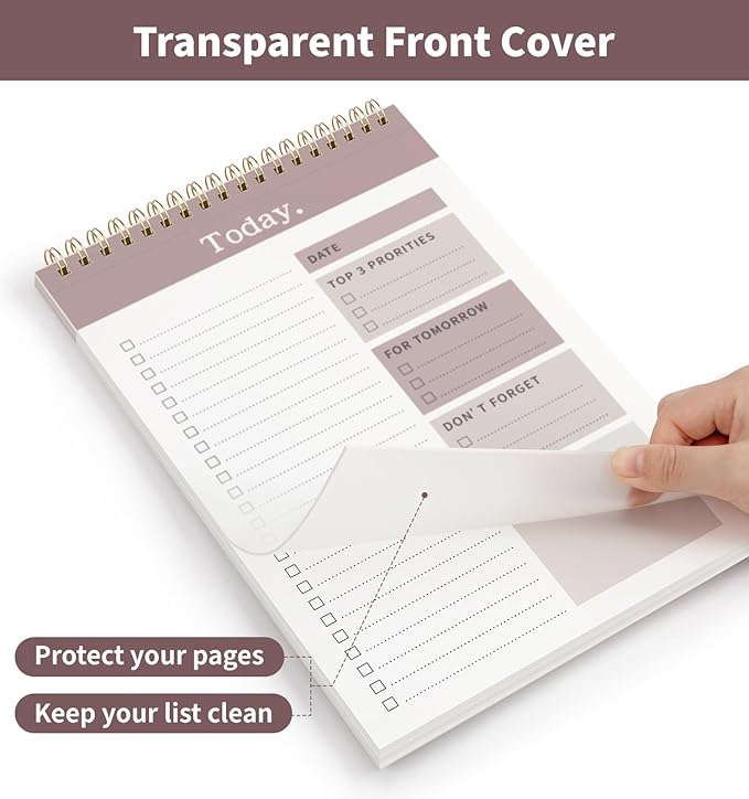 104 Pgs To Do List Notepad, 52 Undated Sheets Duplex-printed Daily Planner - Image 6