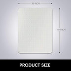 Kuyal Desk Chair Mat for Carpet, Office and Home, Easy Glide, Protects Floors - Image 7