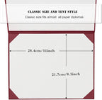 Diploma Cover 8.5” x11” Diploma Holder of Graduation Leatherette Padded - Image 6