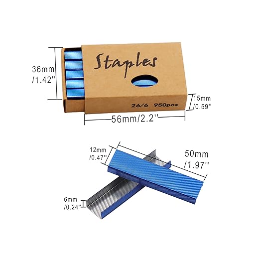 NatSumeBasics 6000 Blue Staples Colored Staple - Image 6