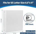 2-Inch 3-Ring Binder with Pockets, 2’’ Premium View Binders with Three Ring - Image 2