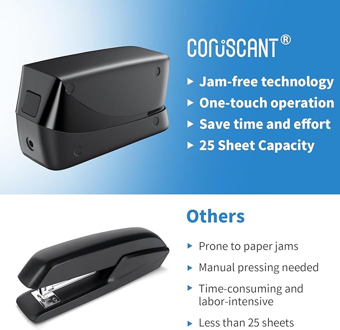 Coruscant Electric Stapler, Heavy Duty Desktop Stapler, Includes 2000 Staples - Image 7