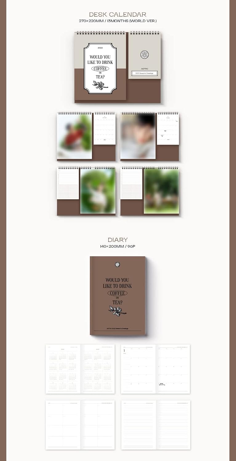 ASTRO - 2022 SEASON'S GREETINGS+Extra Photocards Set (COFFEE ver.)