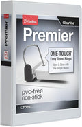 Cardinal 3 Ring Binder, 2 Inch Premier Easy Open Binder, ONE-Touch Locking by TOPSProducts