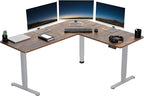 VIVO Electric Corner 63 x 55 inch L-Shaped Standing Desk, Memory Height by VIVO