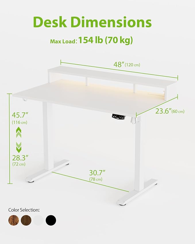 Electric Height Adjustable Standing Desk - Image 3